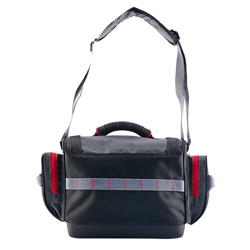 Ugly Stik 3600 Tackle Bag with 2 Waterproof Tackle Boxes, Outdoor Fishing Gear Organizer