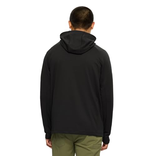 Merrell Men's Qz Active Hoody Large Black - Performance Quarter-Zip Hoodie