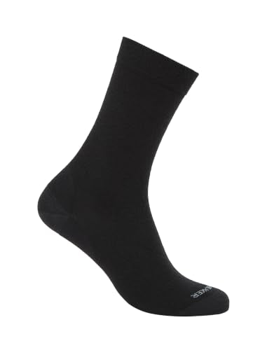 Icebreaker Merino Women's Lifestyle Fine Gauge Crew Socks - Small Black