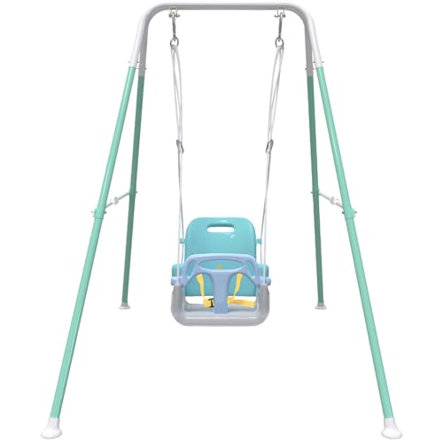 Yozoia Blue Multifunctional Toddler Swing Foldable Indoor & Outdoor Baby Swing