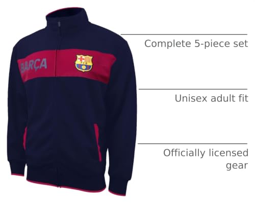 Soccer Fan Pack - Navy Small - Shirt, Jersey, Jacket, Scarf & Ball - Officially Licensed