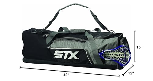 STX Lacrosse Challenger Equipment Bag 42-Inch Black | Sports Gear Storage