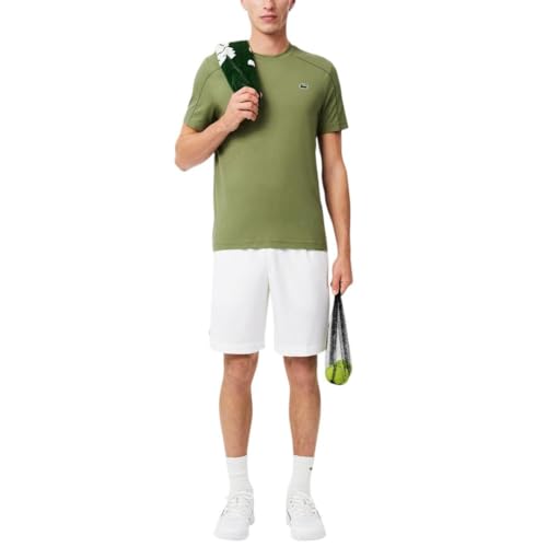Lacoste Men's Regular Fit Ultra Dry Tennis Shorts - Medium White