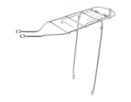 Alta Steel 26" Bike Rear Rack Bicycle Carrier, 6 3/8in W x 19 1/2in L,Multiple Colors. (Chrome)