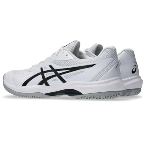 ASICS Men's Game FlyteFoam Tennis Shoes 10.5 White/Black - Lightweight & Supportive