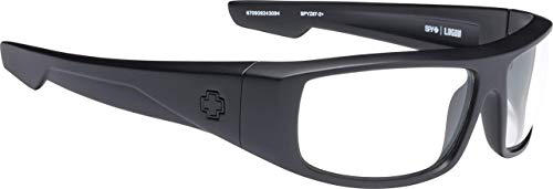 Spy Optic Logan Matte Black Prescription & HD Clear Sunglasses