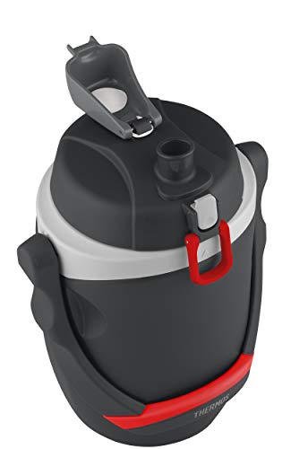 64 oz Hydration Water Bottle with Flip Spout Foam Insulation Locking Lid Handle
