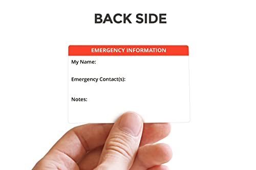 Deaf Awareness Emergency Contact Card Pack - Waterproof Wallet Insert