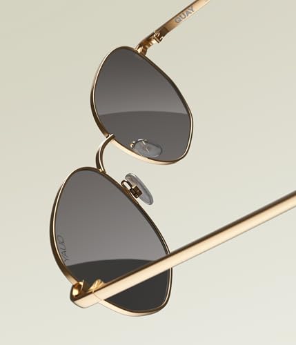 Big Time Round Sunglasses - UV-Protected Men & Women, Polarized, 54mm, Gold/Smoke
