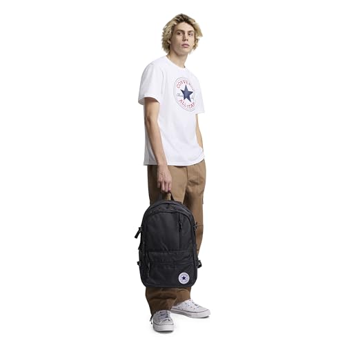 Converse Unisex AdultStraight Edge Backpack, Black, One Size