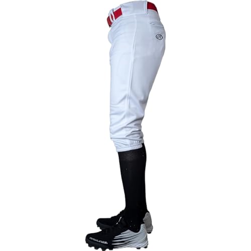 Youth Baseball Pants - PRO 150 Series Knicker Fit with 2-Way Stretch - White Large