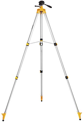DeWalt Elevated Tripod with Adjustable Height and Pivot Head 1/4" Thread