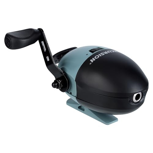 Shakespeare Excursion Spincast Fishing Reel, Size 6, Ultra-Ergonomic Reel Design, Stamped Steel Handle Arm, Pre-spooled with Stren Line