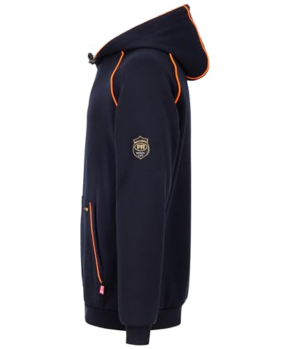 X-Large Navy BOCOMAL FR Heavyweight Fleece Hooded Work Sweatshirt