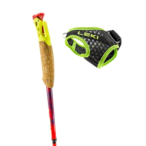 LEKI Ultratrail FX.One Superlite Carbon Trekking Poles 120cm Bright Red-Violet-Neonyellow