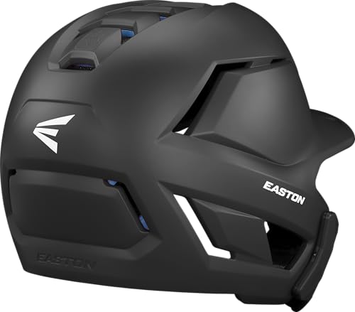 Easton Z50 Baseball Batting Helmet with Multi-Adjust Jaw Guard - Matte Black, Small/Medium