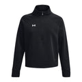 Under Armour Women's Rival Fleece Half Zip - Medium Black White