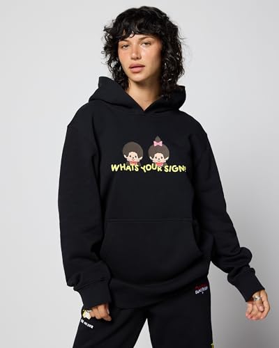 Samii Ryan Women's Monchhichi Zodiac Sign Hoodie Small Black