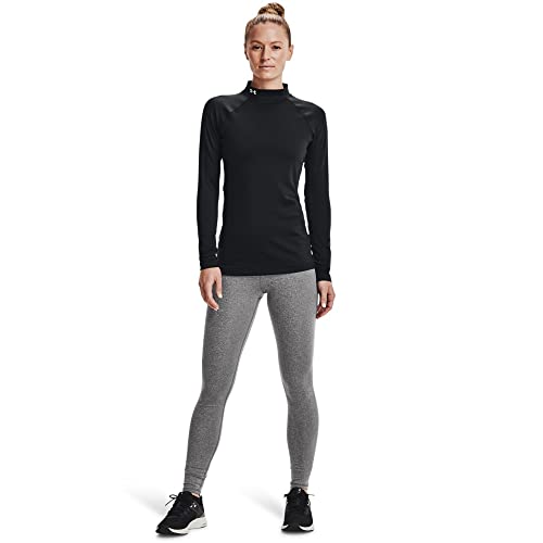 Under Armour Women's Authentics Mock Neck T-Shirt - Medium Black & White