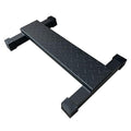 BLUSLM Black Steel Calf Raise Bar for Standing Stretching & Squats, Anti-Slip Platform