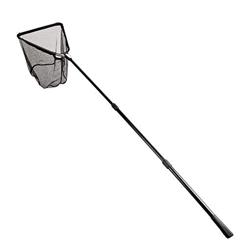 Fiblink 3-Section Folding Aluminum Fishing Landing Net with Extendable Telescoping Handle 59-118 Inches