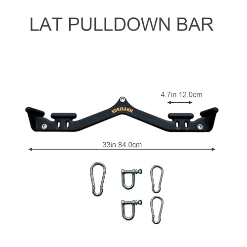 KORIKAHM KOR05 Multi-Grip LAT Pulldown Bar for Back & Tricep Training