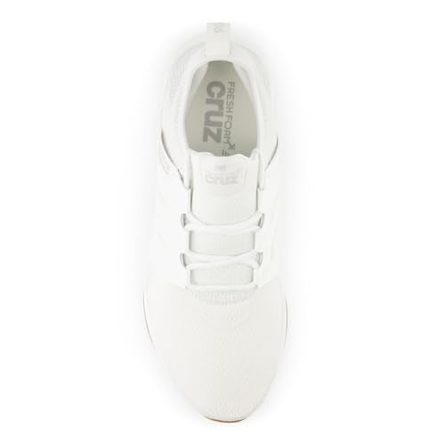 New Balance Men's Fresh Foam X Cruz V3 Shoes White/White/Gum 10
