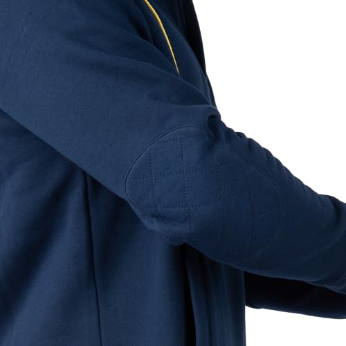Field & Stream Men's Ring Neck 1/4 Zip Hoodie - Large Navy Blue