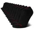 Reebok Men's Low Cut Socks 6 Pairs Black Cushioned Moisture Wicking Athletic