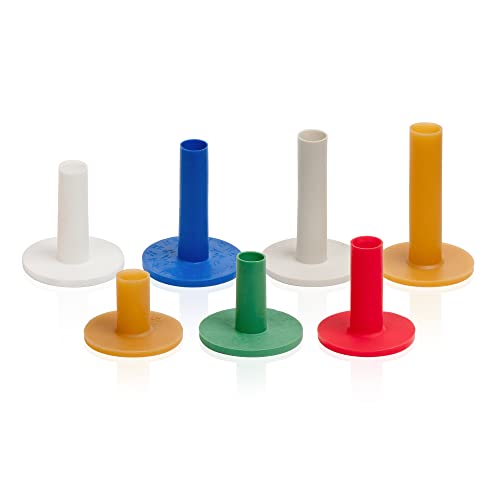 Golf Rubber Tees Set of 7 - Practice, Training, Indoor & Outdoor Use