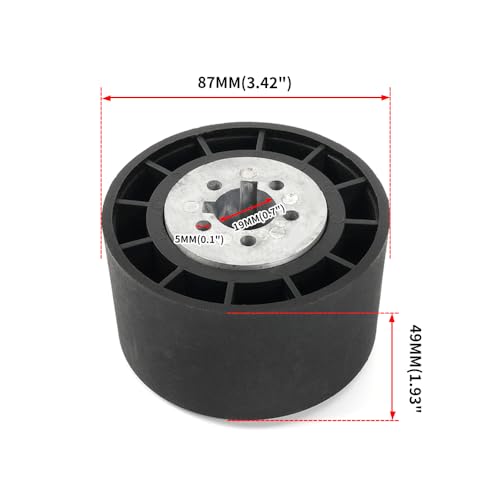 Boat Steering Wheel Hub Adapter 6 Hole 3/4 Inch Keyway Black - Marine Accessory