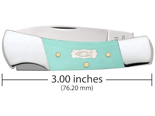 Case Lockback Pocket Knife CA18106 Seafoam Green G10 Handle