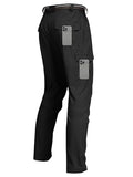 Men's Cargo Hiking Pants Water-Resistant Lightweight Quick-Dry Work Pants - Black XX-Large
