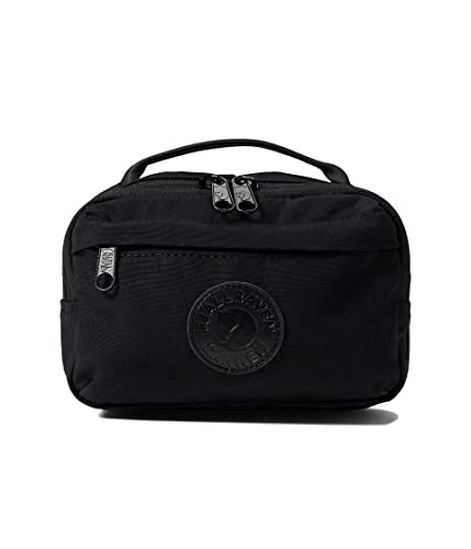 Fjällräven Kanken No. 2 Black Hip Pack - Durable G-1000 Fabric, Leather Details