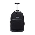 Travelers Club 18-Inch Water-Resistant Rolling Backpack with Shoulder Straps - Black