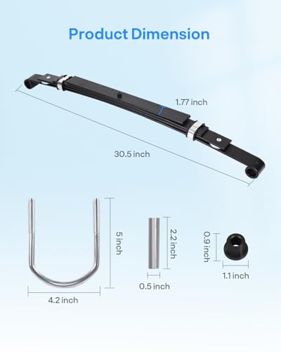Golf Cart Rear Leaf Spring Kit for Club Car Precedent Onward Tempo 2017+