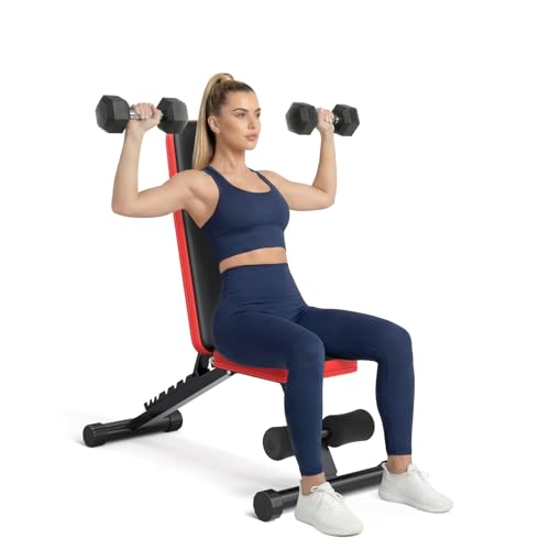 XL Adjustable Weight Bench for Home Gym - 660lb Capacity, Foldable & Multi-Functional