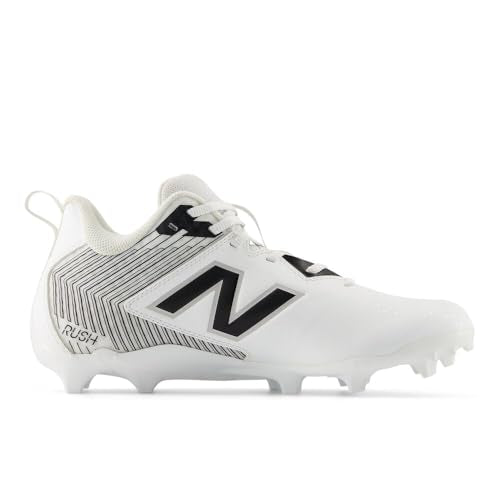 New Balance Mens Rush V5 Mid Sneakers White Black Red, Size 7