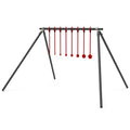 KNINE OUTDOORS AR500 Steel Spinning Shooting Target with Stand - .22 Rimfire Compatible