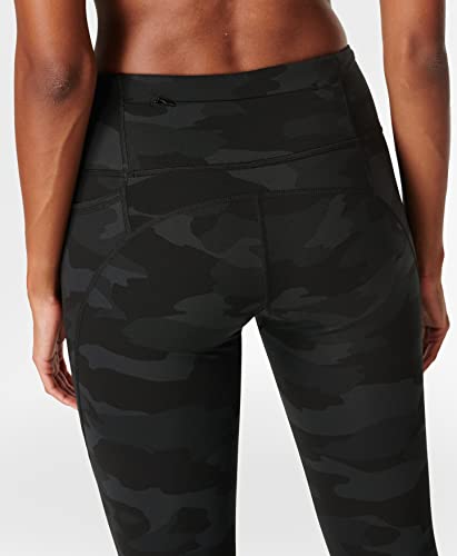 Sweaty Betty Women's Power 7/8 Workout Leggings with Side Pockets - Large Black Nubuck