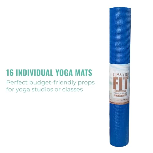 Assorted 10-Pack 3mm Bulk Yoga Mats - Non-Slip, Cushioned, Portable