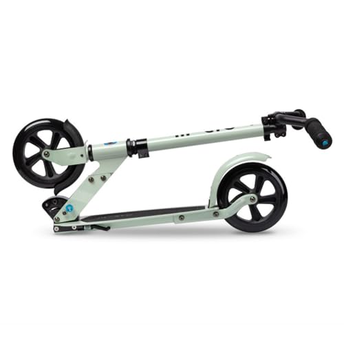 Micro Kickboard Speed Deluxe Foldable Scooter for Teens & Adults - Clay, 180mm PU Wheels, Adjustable Handlebar, Up to 220 lbs