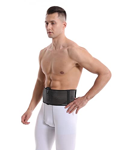 Umbilical Hernia Belt for Men & Women, L/XL (39-52 Inch), Double Thickness Support