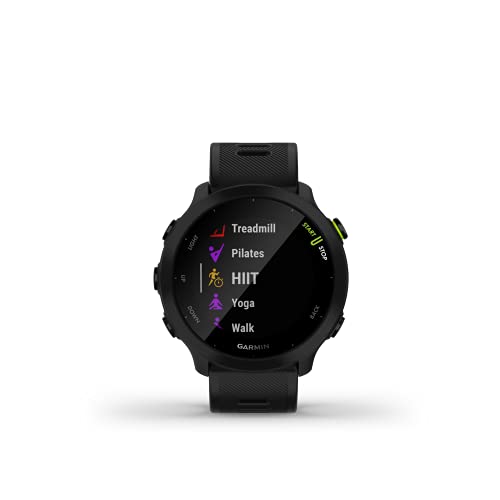 Garmin Forerunner 55 GPS Running Watch Black with Daily Workouts & Long Battery
