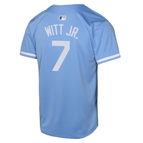Youth MLB Kansas City Royals Bobby Witt Jr. Light Blue Alternate Jersey 8-20