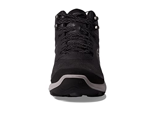 KEEN Terradora Flex Mid Waterproof Hiking Boots - 7.5 Black & Steel Grey