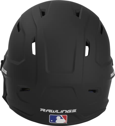 Rawlings MACH Adjust Baseball Batting Helmet SR Right Hand Black Matte 6 7/8 - 7 5/8
