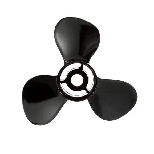 14.5 Inch Aluminum Boat Propeller for Mercury & MerCruiser Engines - Black Finish, 19 Pitch, 90 CT