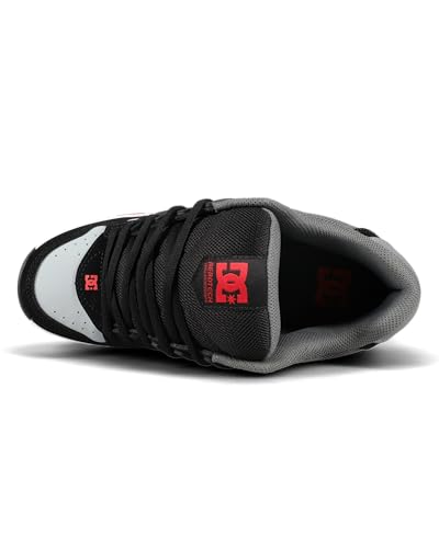 Men's DC AT-2 Sneakers Black Grey Red 14 Medium Impact-Absorbing Shoes