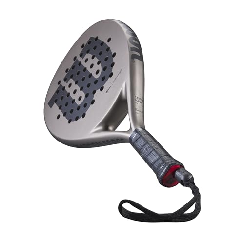 Wilson Carbon Force Team Padel Racket Grey/Navy - Power & Control